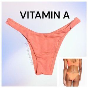 Vitamin A Cali Bottoms EcoRib Cheeky Cut Dayglo Orange XS 4